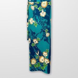 * 6 for $16 NWOT Long Wrap Skirt Blue & Teal